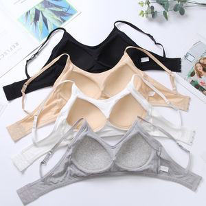 Sujetador Deportivo de Algodón sin Tirantes para Mujer, Color Sólido, con Relleno en la Espalda, Estilo Chaleco, sin Varillas, a Prueba de Impactos, para Verano - Product Image 3