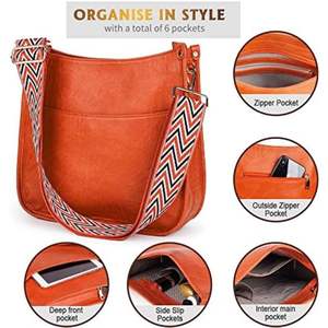 Viva Terry Vegan <b>Leather</b> Crossbody <b>Bag</b> Adjustable Strap Fashion Shoulder Purse - Product Image 2