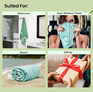 Serviettes de plage de luxe super douces 250 GSM, absorbantes, personnalisées pour hôtels et piscines, fournisseur pour commandes en gros - Product Image 4