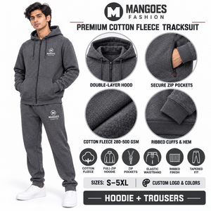 Chándal al por Mayor de Tela de Algodón y Felpa con Diseño Impreso Personalizado y Logotipo Bordado para Entrenamiento Físico, Ropa Deportiva Premium - Product Image 6