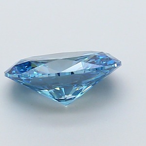 Diamant ovale CVD de 2,31 carats, cultivé en laboratoire, couleur bleu vif fantaisie, clarté VS1, polissage excellent, pierre précieuse de luxe premium, pierre non montée - Product Image 2