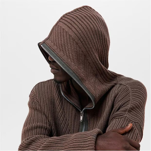 เสื้อฮู้ดซิปแบบสวมใส่สบาย ผ้าฝ้ายผสมเนื้อนุ่ม สำหรับวันอากาศหนาว ใช้ได้ทุกวัน - Product Image 5