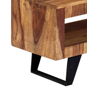 Supporto TV Sheesham in legno massello 55.1 \ "x11.8 \" x15.7 \ "eleganti e durevoli supporti TV - Product Image 6