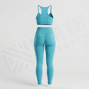 Conjuntos de Yoga de Tallas Grandes para Mujer, con Encaje, Frente Sólido Personalizable, Dos Piezas, Transpirables, Ecológicos, Impermeables, Equipo Premium - Product Image 2