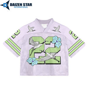 เสื้อฟุตบอลตาข่ายแบบยูนิเซ็กซ์ พิมพ์ลายแบบซับลิเมชั่น พร้อมชื่อทีมและชื่อผู้เล่นตามสั่ง คุณสมบัติป้องกันรังสียูวีและแห้งเร็ว - Product Image 2