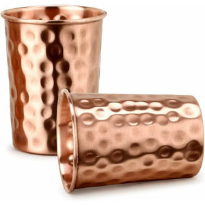 Vaso de Cobre Puro Martillado para Beber Agua, para Mesa de Cocina, Bar, Whisky, Vino, en Venta - Product Image 1