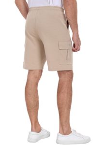 Men's 100% Cotton Vintage Sweat Shorts Pockets Solid Pattern Fleece Jogger Gym Wear Casual Lounge Workout Eco-Friendly - Product Image 3