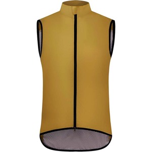TRIBON SPORTS Gilet sans manches zippé pour homme, sans col, réfléchissant, tissé, respirant, vêtement de sport cycliste, couleur unie, polyester - Product Image 1
