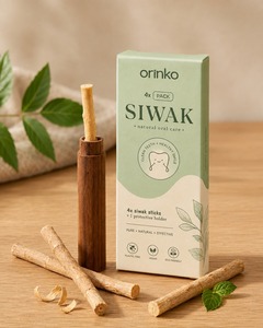 ชุดทำความสะอาดฟันสมุนไพรพรีเมียม Natural Orinko Siwak Miswak แบบแท่ง แพ็ค 4 ชิ้น พร้อมบริการผลิตแบบ OEM พร้อมโลโก้ส่วนตัว - Product Image 1