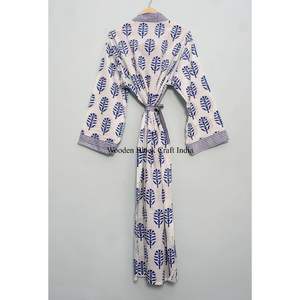 Kimono de Manga Larga 100% Algodón, Estilo Casual Otoñal, Ecológico, Transpirable, con Estampado Digital, Corte Regular, Aprox. 50 Pulgadas, Talla Única - Product Image 6