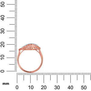Anillo de Diamantes Rosy Buds, Anillo de Compromiso de Oro Premium con Diseño de Hoja con Diamantes Incrustados para Mujer, Corte Redondo de 0.25 Ct, Joyería al por Mayor - Product Image 4