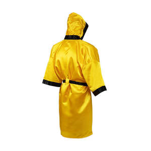 Robe de boxe personnalisée pour hommes, tenue de combat professionnelle, vêtements d'entraînement et de compétition, satin léger et respirant, vêtements de sport - Product Image 2