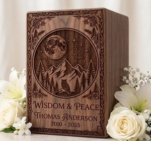 Handcrafted Rosewood Urn For Human or Pet Ashes Personalized <b>Memorial</b> Keepsake <b>Box</b> Hand wooden cremation urn cremation urn wood - Product Image 4