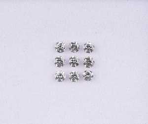 OM GEMS 3.00 MM เพชรเกลือพริกไทยธรรมชาติแบบหลวมได้รับการรับรองสำหรับ - Product Image 1