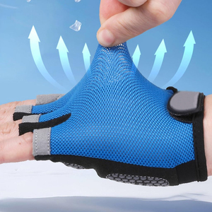 Guantes de Ciclismo Profesionales Transpirables para Hombre y Mujer, Antideslizantes con Palma de Silicona, para Deportes al Aire Libre, Ciclismo de Carretera, Medios Dedos - Product Image 5