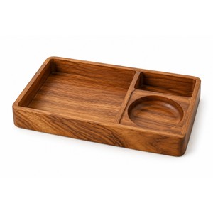 Plateau de rangement en bois d'acacia en gros |   Organisateur artisanal pour objets divers |   Moradabad - Product Image 1