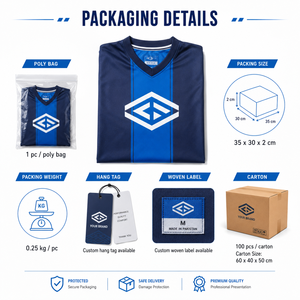 เสื้อฟุตบอลแบบกำหนดเอง แห้งเร็ว ผลิตจากโพลีเอสเตอร์ คอวี ชุดทีมสำหรับฝึกซ้อมและแข่งขัน - Product Image 6