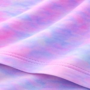 T-shirt tie-dye personnalisé pour femme, t-shirts décontractés légers et confortables pour l'été, service OEM. - Product Image 6