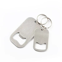 Porte-clés élégant en acier inoxydable avec logo personnalisé, ouvre-bouteille en forme de carte, ouvre-bouteille de bière sur mesure