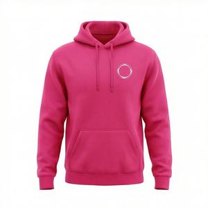 Sweat-shirt à capuche unisexe surdimensionné épais à épaules tombantes pour homme, avec broderie et impression numérique, essentiel pour l'hiver - Product Image 1