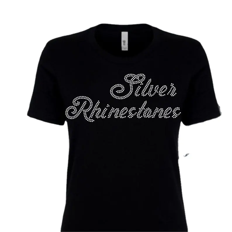 Summer Rhinestone T-shirts Short Sleeves Social Guys Slim Fit Fashion Shirts