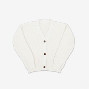 Pull en tricot à col en V 100% acrylique, couleur unie, décontracté, standard, personnalisable OEM/ODM, fabriqué au Vietnam, CRAZIGOODS - Product Image 1