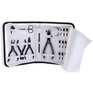 Le meilleur kit d'outils pour les extensions de cheveux comprenant un dissolvant de microbilles et un peigne à aiguilles de type C. - Product Image 1