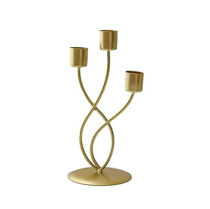 Candelabro de Latón Dorado, el Más Vendido, para Bodas, Navidad, Eventos Festivos, Decoración Metálica Hecha a Mano para el Hogar, Adorno de Mesa - Product Image 1