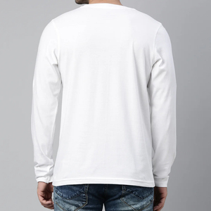 เสื้อสเวตเชิ้ตผู้ชายแฟชั่นลำลองสีพื้น แขนยาว ผ้าฟลีซ อุ่นสบายสำหรับฤดูใบไม้ร่วงและฤดูหนาว ผลิตจากผ้าฝ้าย 100% พิมพ์ลายสกรีน ย้อมสีเรียบ - Product Image 2