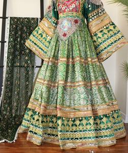 Vestido Afgano Kuchi de Alta Calidad al por Mayor, Vestido Tradicional Indio Banjara con Bordado y Decoración de Encaje, Vestido de Novia Personalizado para Mujer - Product Image 2