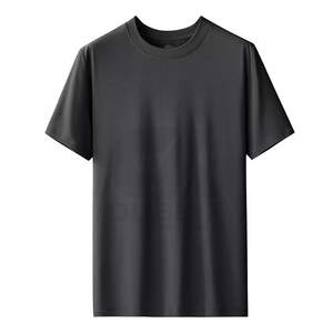 Camiseta de Hombre al por Mayor, de Primera Calidad, Ligera, con Diseño Personalizado, Impresa, de Poliéster/Algodón, Transpirable, Cuello Redondo, Diseño Sólido - Product Image 3