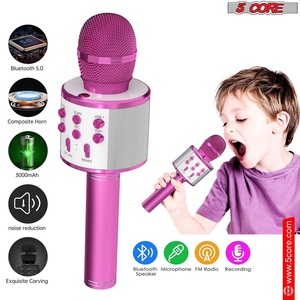 ไมโครโฟนไร้สาย 5 คอร์ พร้อมลำโพง 3 in 1 แบบพกพา บลูทูธ ไมโครโฟนไร้สาย - Product Image 6