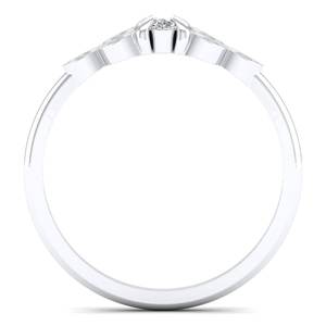 Bague éternelle REYES en or massif 14 carats de haute qualité avec diamants CVD HPHT cultivés en laboratoire pour femmes, cadeau idéal pour un anniversaire, bijoux raffinés - Product Image 4