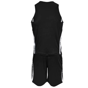 Maillot de lutte unisexe noir, anti-humidité, vêtement de sport, taille adulte, coupe classique, haut de boxe personnalisé en polyester, tendance - Product Image 5