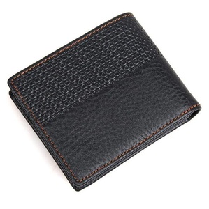 Portefeuille homme en cuir pleine fleur véritable, fait main, de qualité supérieure, fin, écologique, anti-poussière, pour usage extérieur SPORTS - Product Image 1