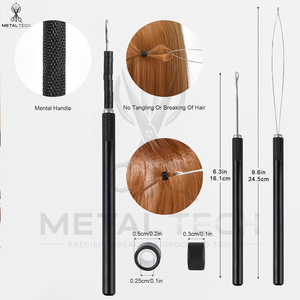 Kit d'installation d'extensions capillaires tout-en-un de qualité supérieure, durable, réutilisable, avec étui de transport, pour usage professionnel en salon ou à domicile - Product Image 5