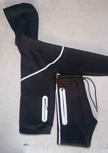 Nouvelle veste polaire à capuche technique sportive 2025, en coton multicouche, avec fermeture éclair, réfléchissante et adhésive, pour l'automne, style combinaison technique - Product Image 4