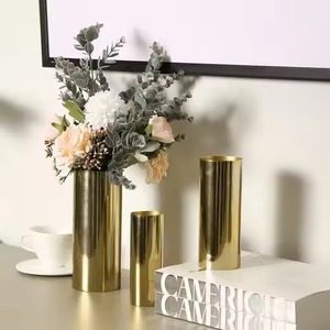 Vase à fleurs décoratif en métal de qualité supérieure, vase de table de luxe pour salon, arrangement floral - Product Image 6