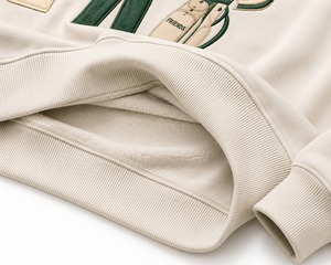 Sudadera Personalizada con Diseño de Golf Bordado, Unisex, Holgada, Informal, de Punto, de Algodón, Cuello en V, para Verano, de Secado Rápido - Product Image 4