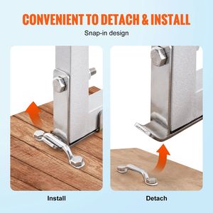 Scaletta Dock in lega di alluminio a 5 gradini Capacità di carico da 500 libbre 3.1 "ampio tappetino in gomma antiscivolo facile da installare per nave/lago/piscina/marino - Product Image 5