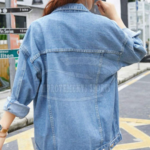 Veste en jean Offre Spéciale coton pour femmes coupe ample veste en jean pour femmes veste en jean surdimensionnée pour femmes - Product Image 3