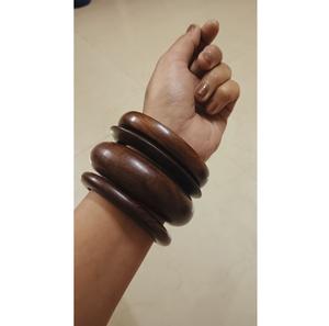 Elegant Wood Bangle Bracelet Premium Wooden Bangle Jewelry for Women Gift Purpose Fashion Use - Product Image 1
