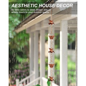 Cadena de Lluvia Metálica Moderna para Decoración de Techos y Canaletas - Product Image 1