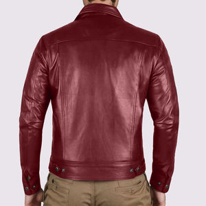 <b>Men's</b> Western Style Leather <b>Jacket</b> Zipper Front Quick Dry Breathable Casual Regular Fit Outdoor Winter - Product Image 5