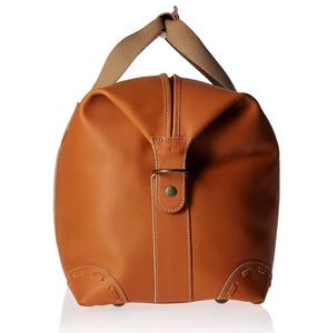 Sac de voyage rectangulaire en cuir avec poignée supérieure et fermeture éclair pour homme - Product Image 2