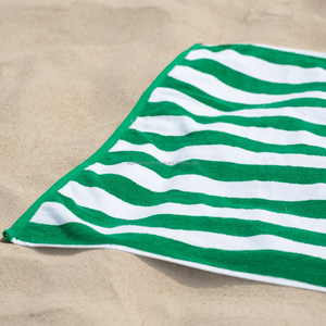 Serviettes Premium OEM Cabana Stripe 400 GSM 70x150cm Légères Séchage Rapide Plage Hôtel Fournisseur France - Product Image 3