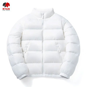 Ryan Pro Gear Custom Design <b>Men's</b> Waterproof Breathable Puffer Jacket Stand Collar Zipper Closure Nylon/Cotton - Product Image 2