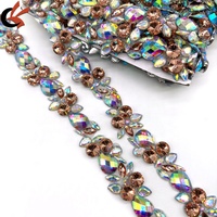 Strass thermocollants en résine avec cristaux de verre étincelants et pierres écologiques pour vêtements, chaussures, costumes de carnaval et robes de soirée