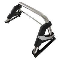 Barre de protection universelle CZX pour pick-up, en acier inoxydable, robuste, argent poli, avec éclairage LED sportif, anti-corrosion, à visser, pour Hilux Ranger