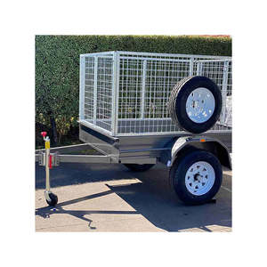 Remolque de Jaula Abierta Espacioso, Malla Metálica Resistente, Ejes de Alta Resistencia, Suelo Duradero, Equipo de Alta Productividad para Uso Agrícola e Industrial - Product Image 3